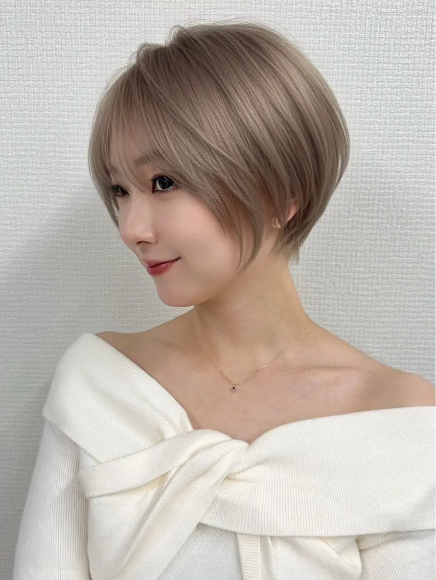 ショート 韓国風/顔周り/レイ ヤー/北千住/凛太郎のヘアスタイル