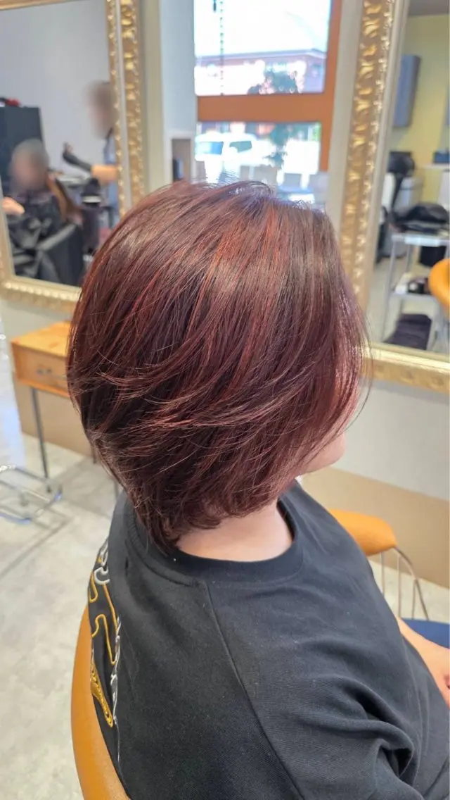 ショート ハイライト ショートヘア emusalon Rinaのヘアスタイル