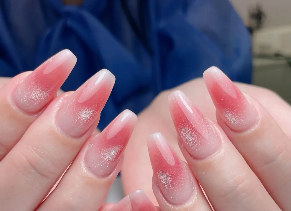ネイル チークネイル 長さ出し フレンチネイル ジェルネイル 韓国ネイル 中野駅から2分 MEO NAILのネイルデザイン