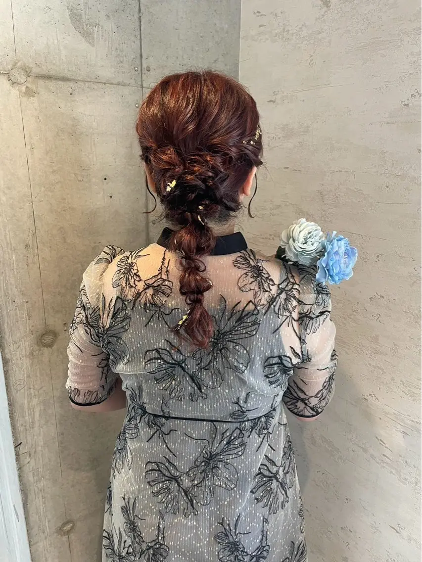ロング ヘアアレンジ ヘアセット 美髪× ヘアセット✨Araiのヘアスタイル