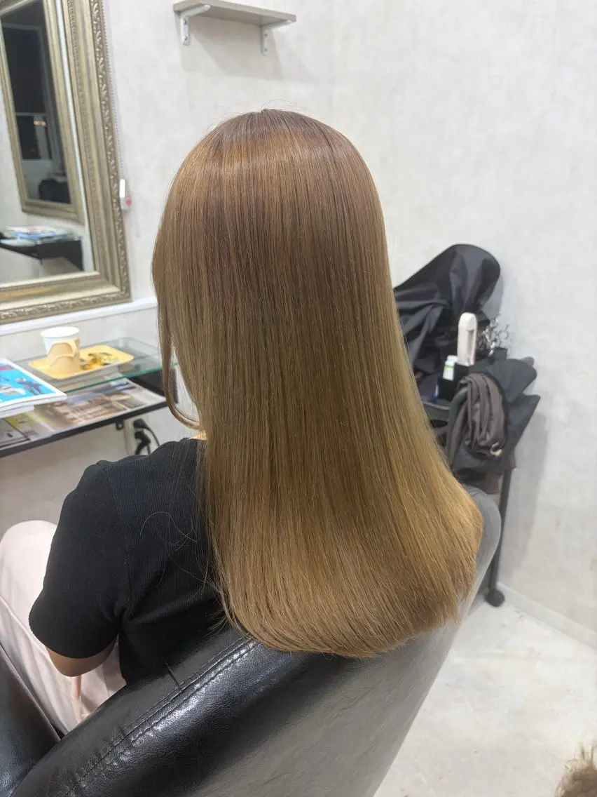 ロング ヘアカラー トリートメント ✨ブリーチ無しWカラ ー・メンズ✨佐藤秀太のヘアスタイル