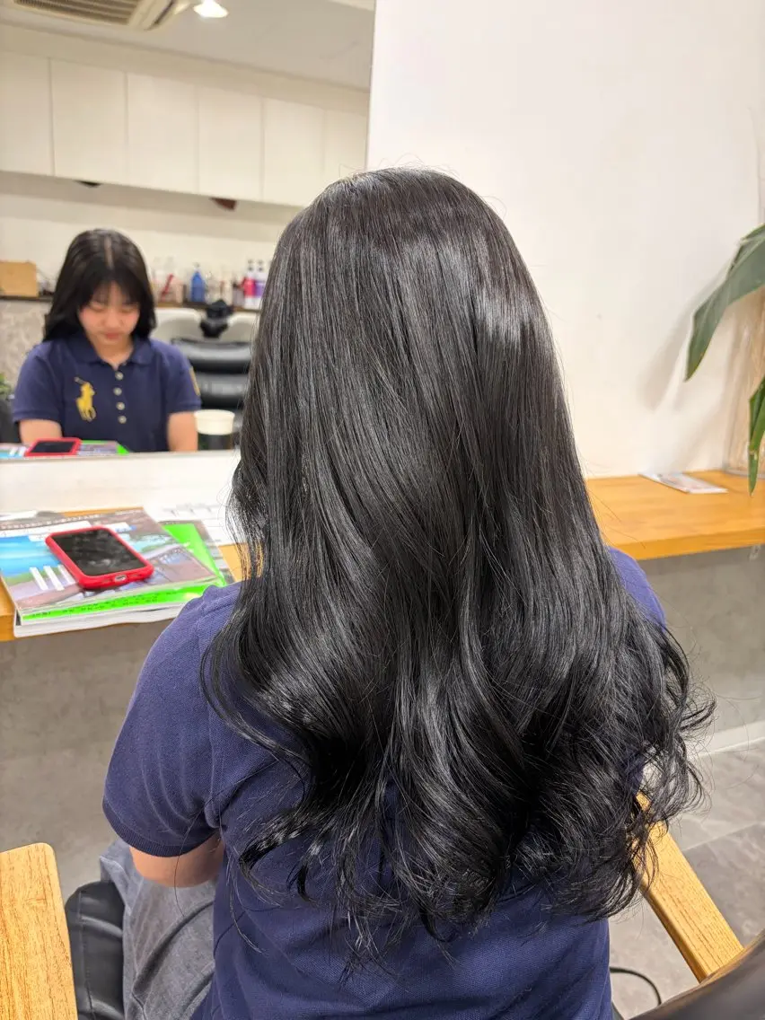 ロング カラー ヘアアレンジ カット ヘアカラー トリートメント misa🫧ナチュラ ル縮毛矯正/髪質改善のヘアスタイル