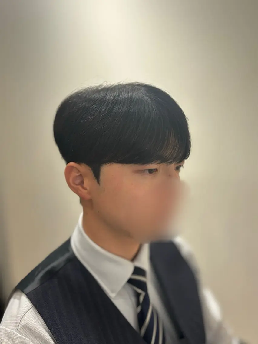ショート パーマ メンズ ダウンパーマ マッシュ メンズパーマ シースルーマッシュ カット パーマ key キーのヘアスタイル