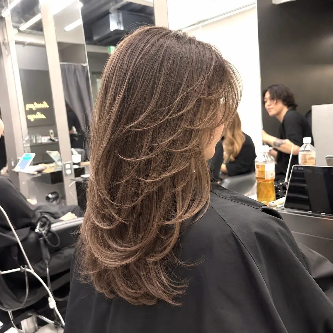 ロング カット ヘアカラー トリートメント 🫧バレイヤージュ/ ハイライト/ミズキのヘアスタイル