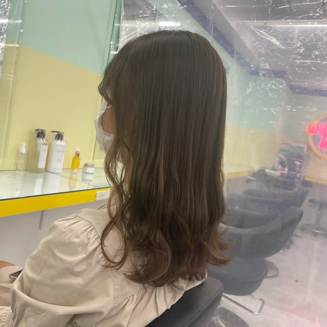 カラー ヘアアレンジ アイブロウ ベージュカラー ブリーチ ブラウンカラー ショコラベージュ 透明感カラー カット ヘアカラー トリートメント 【透明感×レイヤー】 🍃RIKU🍃のヘアスタイル