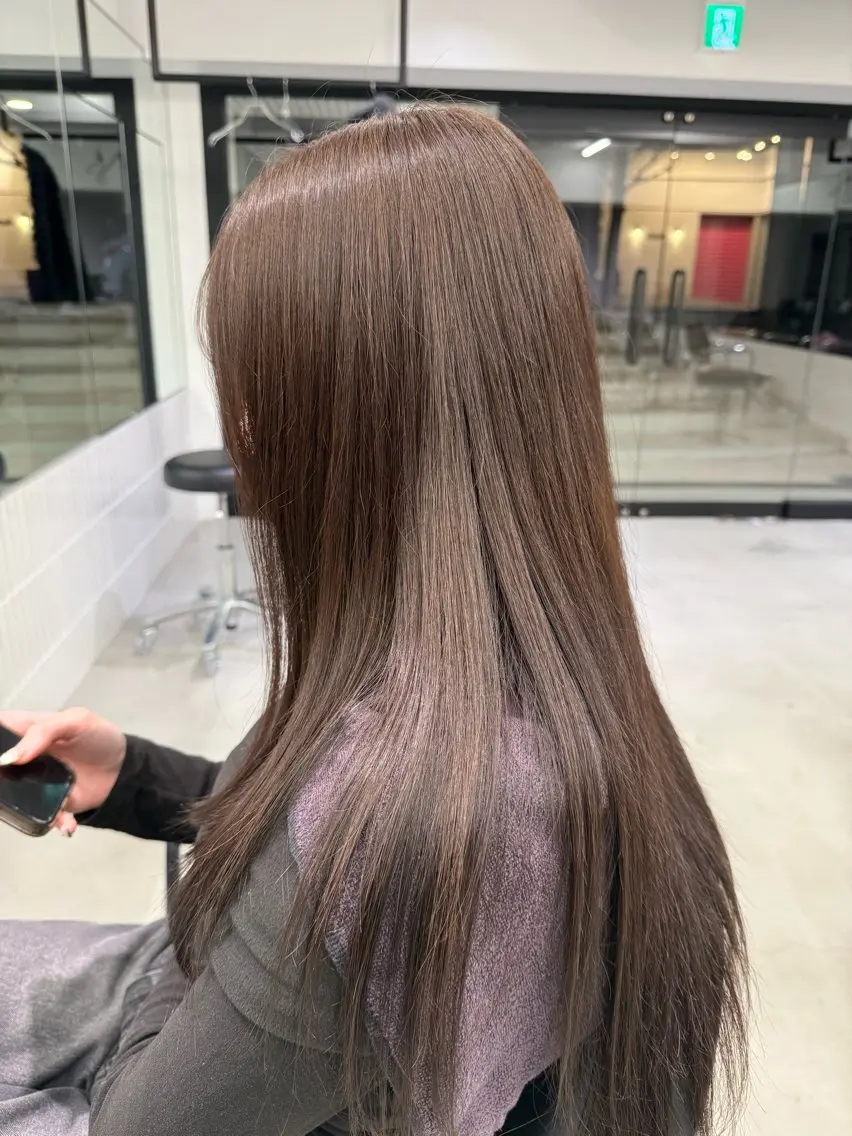 ロング カラー ヘアカラー 西村 龍之介のヘアスタイル