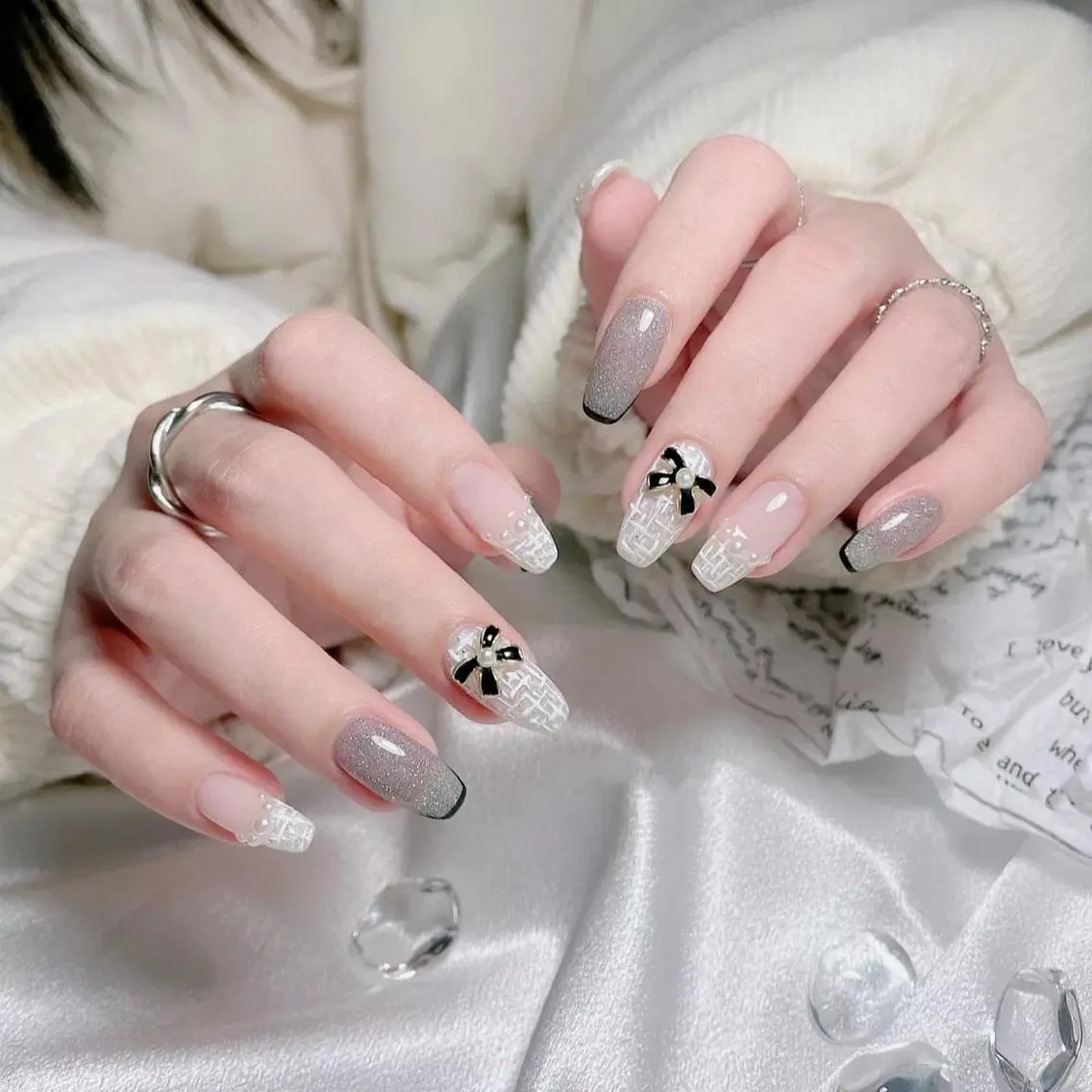 ネイル ハンドネイル M 🌷Nail 長さだし専門店のネイルデザイン