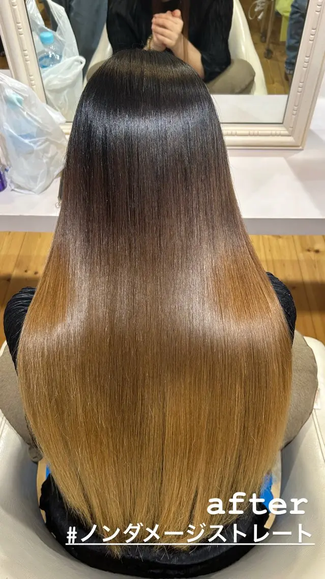 ロング 縮毛矯正 トリートメント 村瀬 龍之介のヘアスタイル