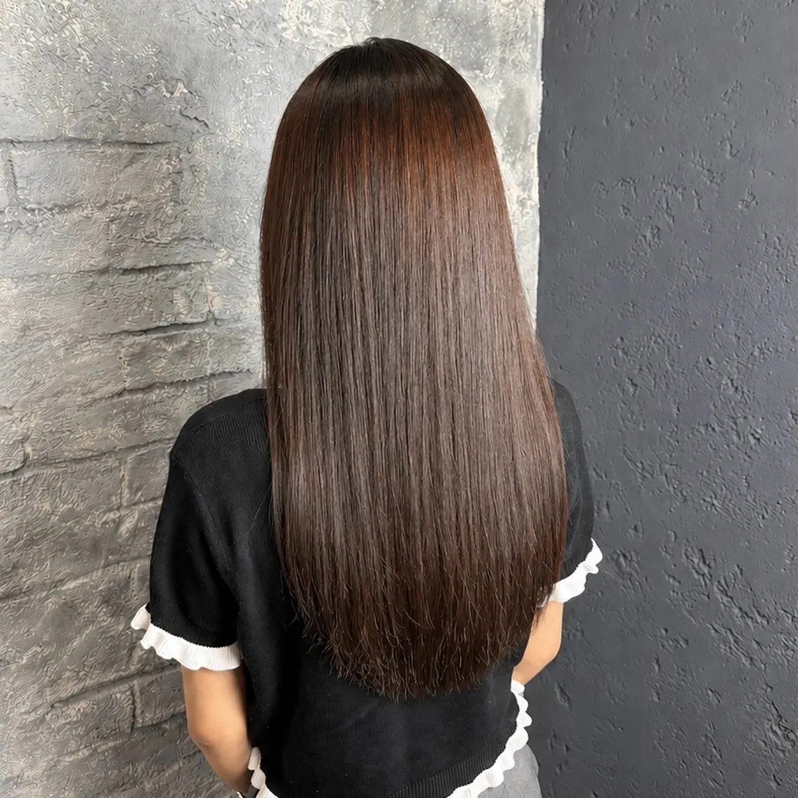 ロング 縮毛矯正 艶カラーモデル募集 池袋🍀ﾅﾙ🌼のヘアスタイル