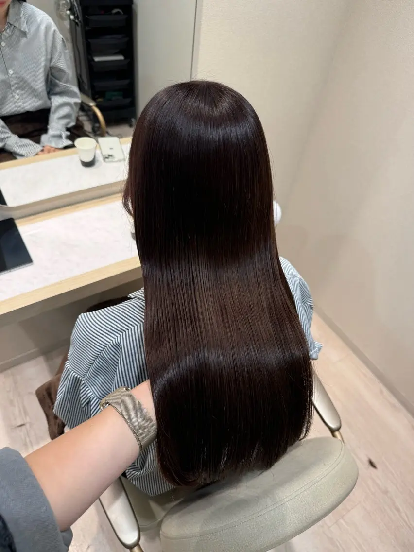 【✨minimo限定メニュー✨】前髪カット+透明感カラー+3ステップトリートメント+炭酸コラーゲン🧚🏻🎀ིྀの写真