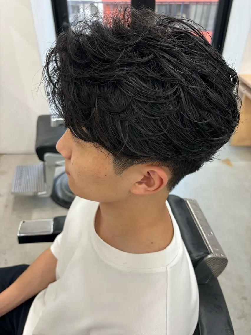パーマ メンズ カット パーマ トリートメント 土岐/メンズ専門 パーマ特化美容師🌀のヘアスタイル