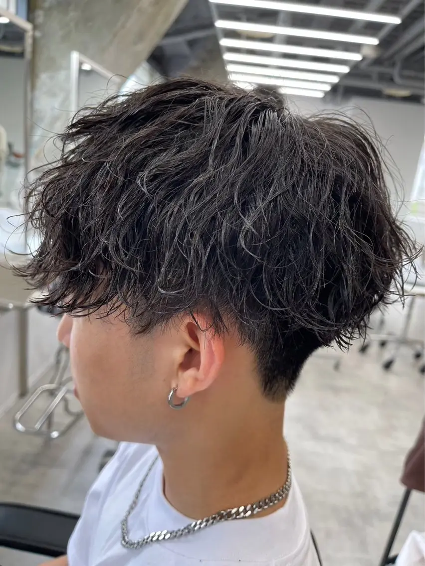 パーマ メンズ カット パーマ メンズパーマ/新潟/ 万代/田崎亮🌟のヘアスタイル