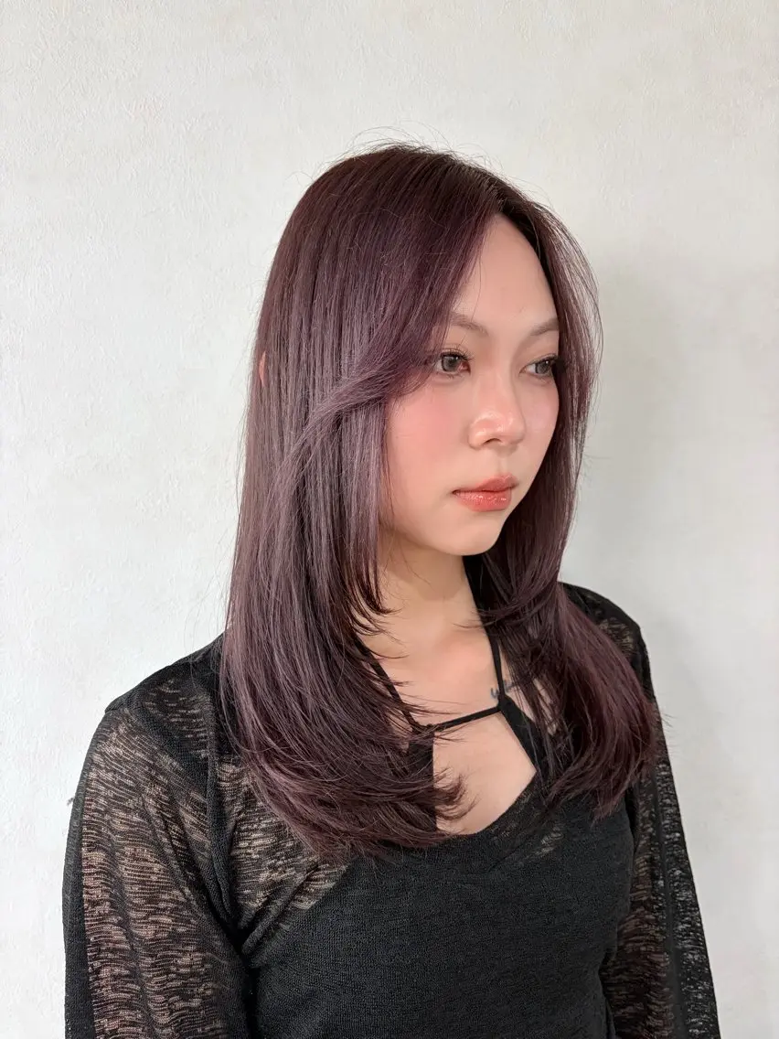セミロング カラー カット ヘアカラー 🌼似合わせカラー / Misaki🌼のヘアスタイル