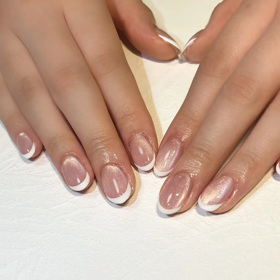 ネイル フレンチネイル マグネットネイル ハンドネイル ayaca ♡のネイルデザイン