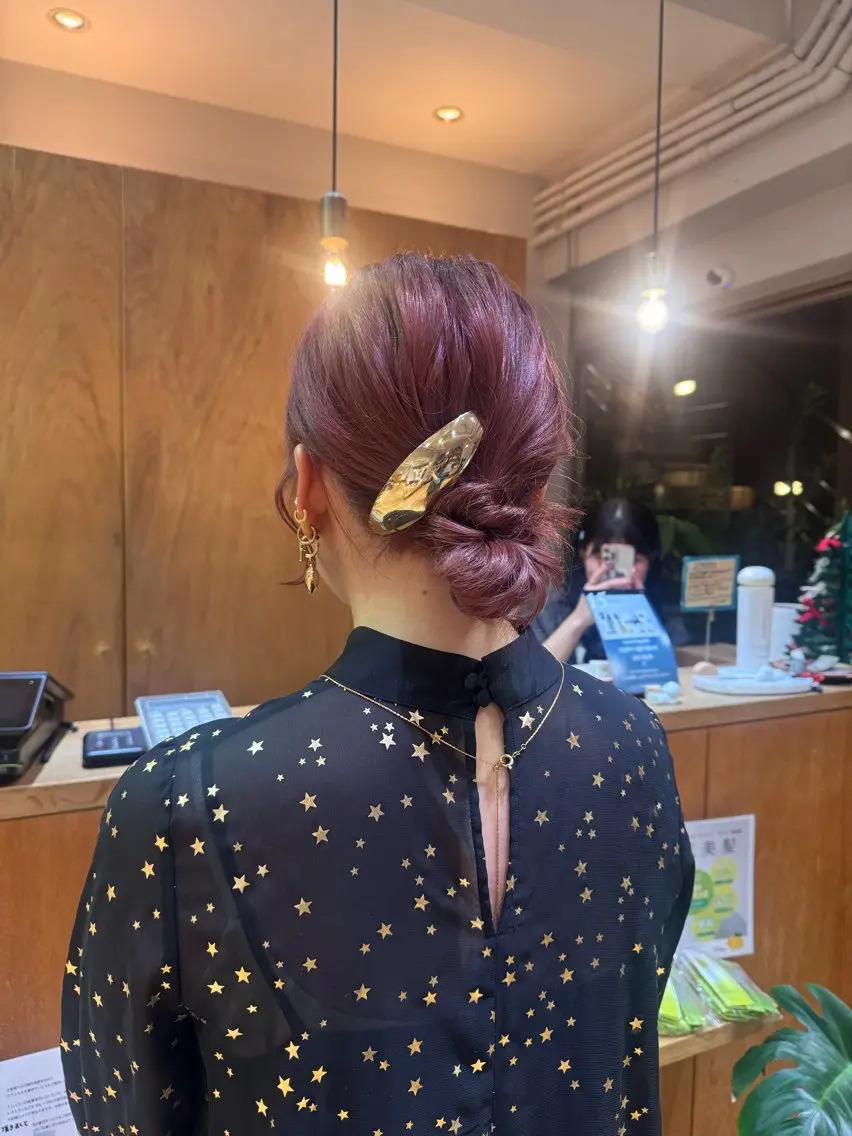 ミディアム ヘアアレンジ ヘアセット 🎗️【ヘアセット 美眉】吉川玲🎗️のヘアスタイル