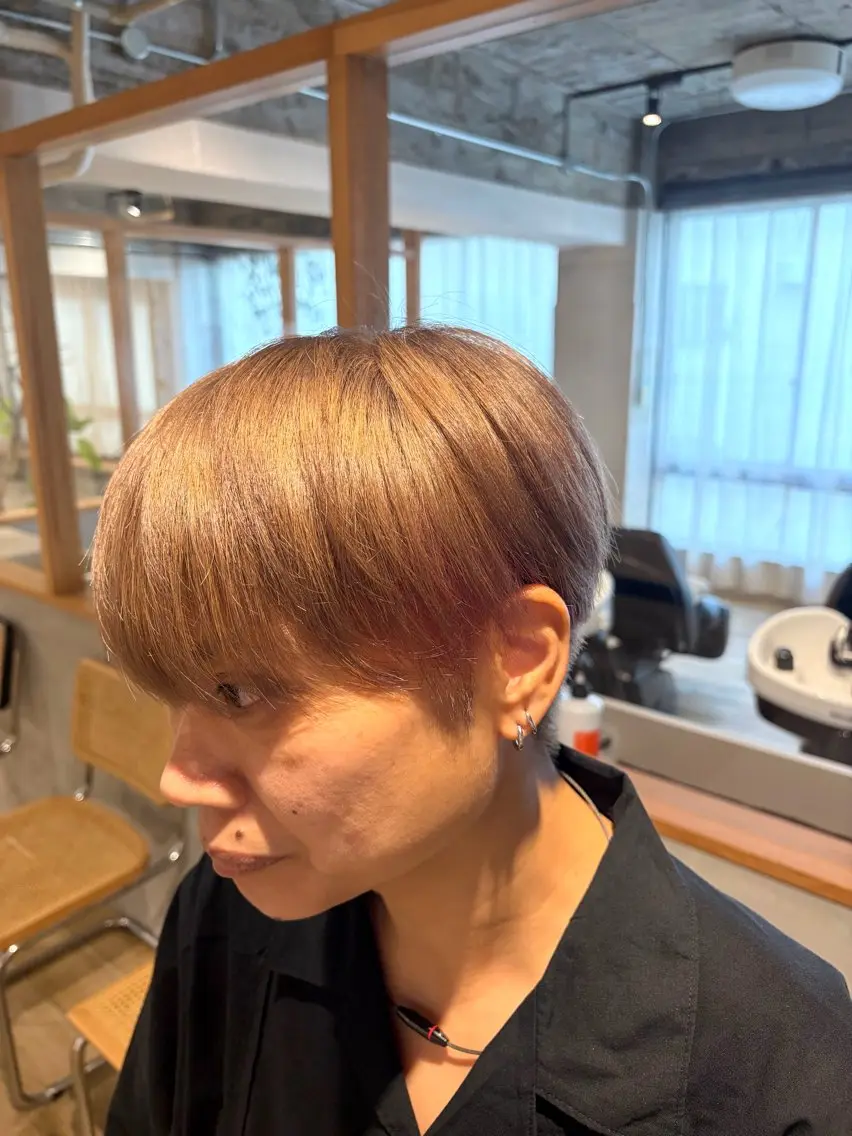 ショート カラー ピンクカラー ヘアカラー KEITA  ︎︎のヘアスタイル