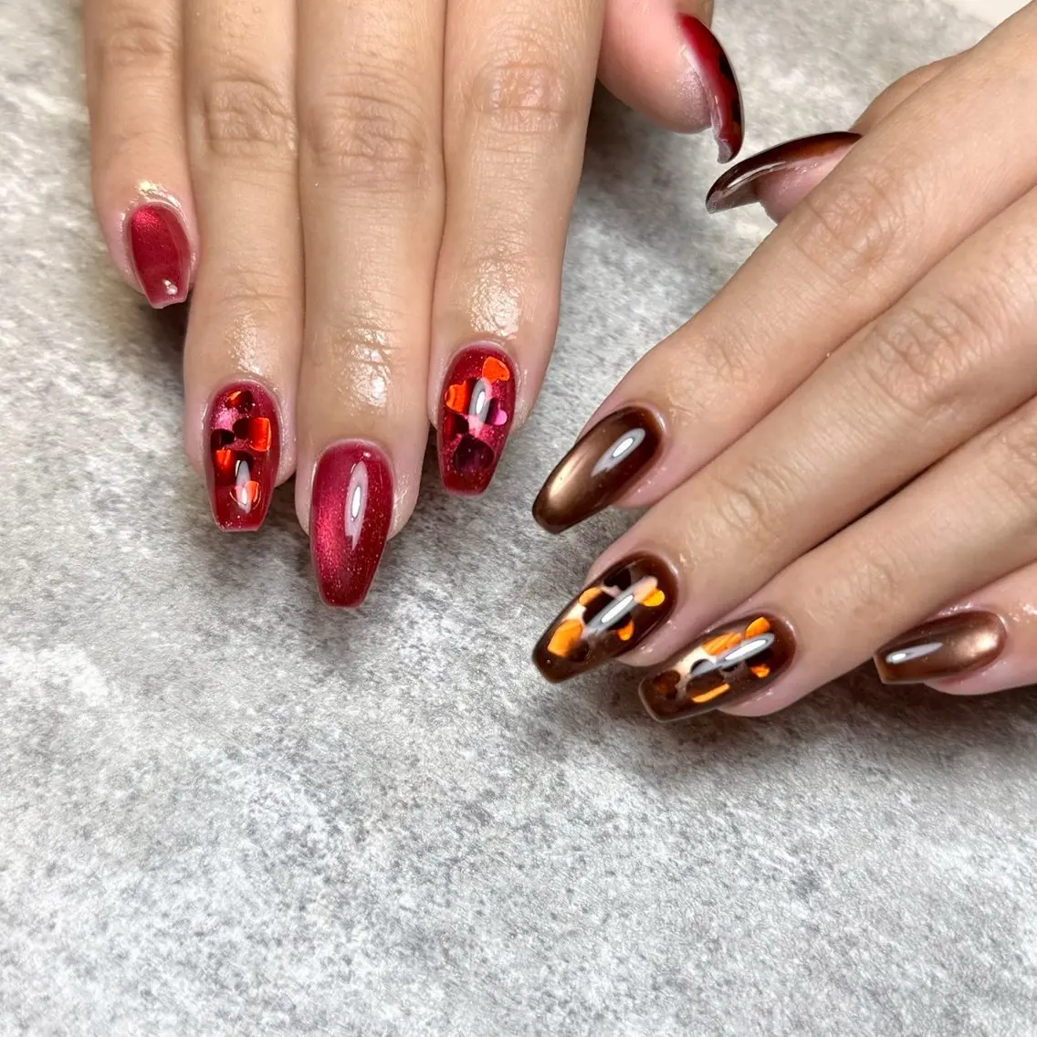 ネイル アートネイル フットネイル フレンチネイル ジェルネイル ハート Ayaka salon feeのネイルデザイン