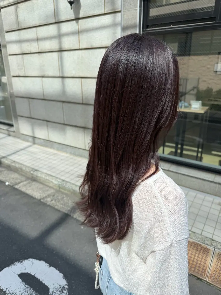 ロング カラー ブラウンカラー ラベンダーカラー パープルカラー パープルブラウン トリートメント カット ヘアカラー トリートメント ✨透明感カラー✨ 🦖佐々木未来🦕のヘアスタイル