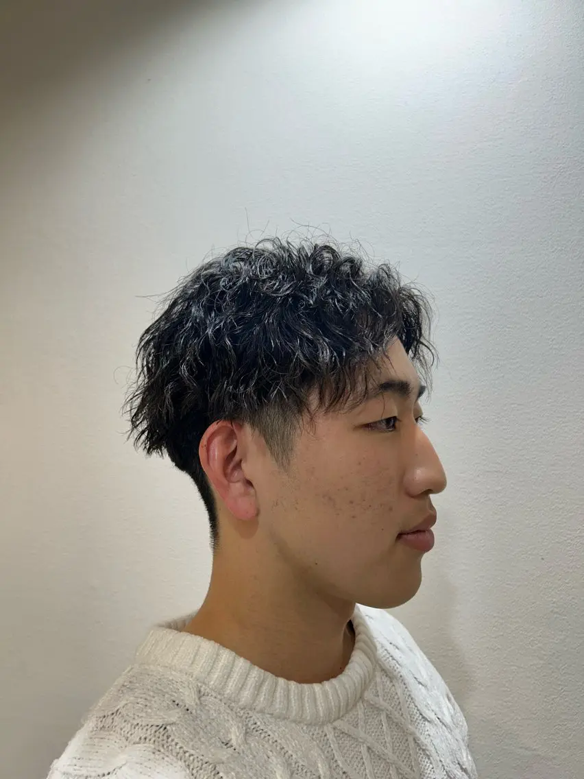 パーマ メンズ メンズパーマ ツイストスパイラルパーマ スパイラルパーマ ボブ/ショート/小倉 ✂中尾吏穏のヘアスタイル