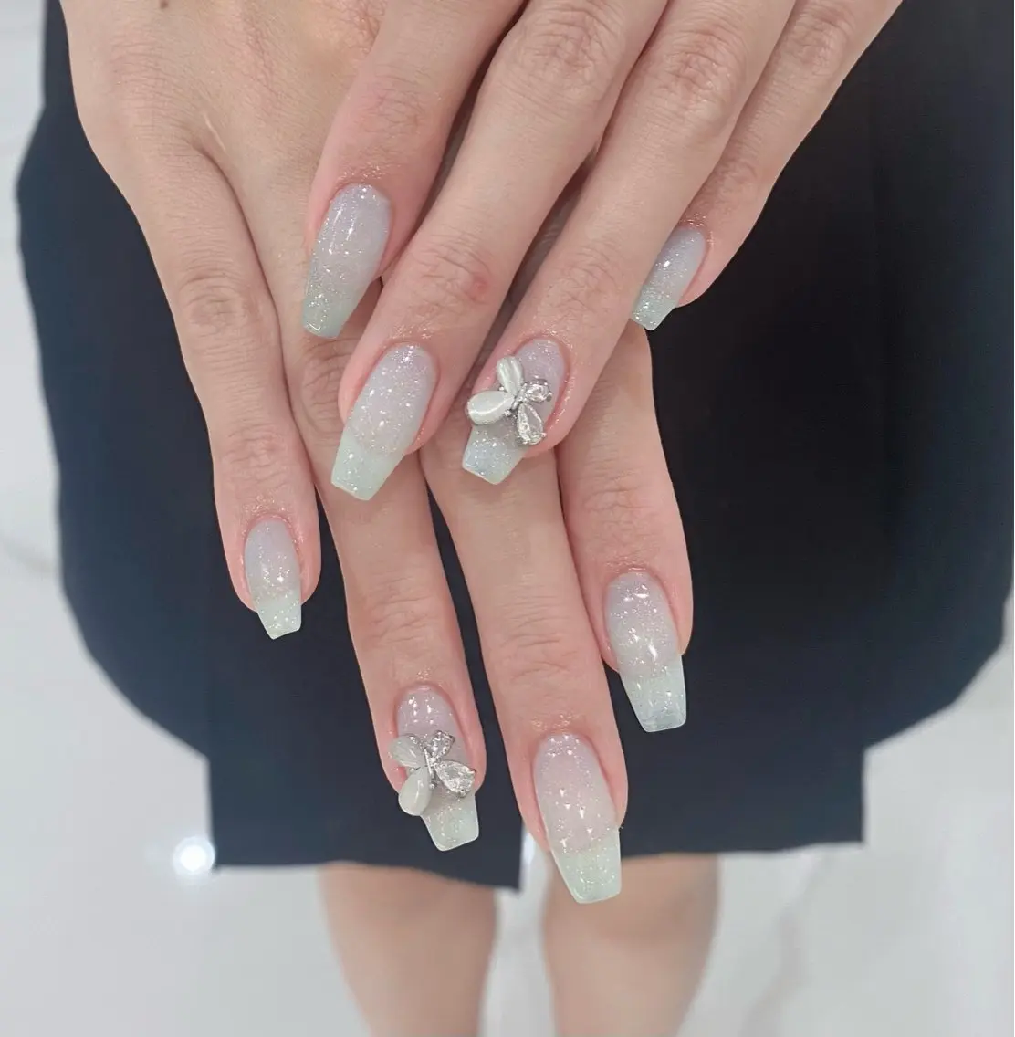ネイル キラキラネイル オフィスネイル ワンカラーネイル ワンホンネイル nailsalon ChuColaのネイルデザイン