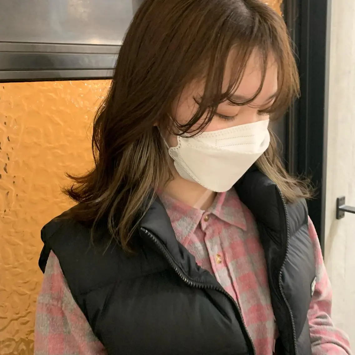 ショート カラー ヘアアレンジ ヘアカラー 本間 結衣のヘアスタイル