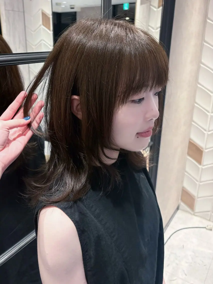 セミロング ハイレイヤー レイヤーカット カット 🩶kind虎井遥音 カットモデル募集🩶のヘアスタイル
