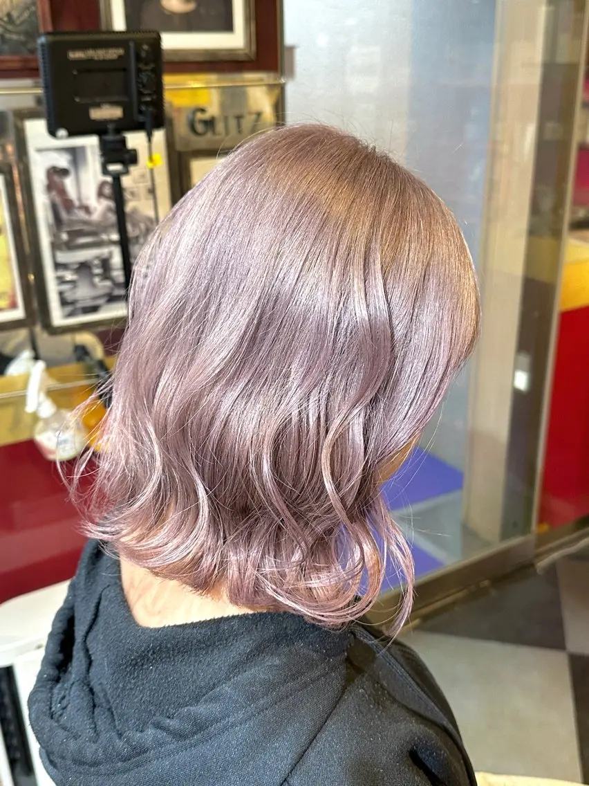 夕方16時以降限定🌙ブリーチ＋カラー＋ヘアパック＋(別料金でカット可)の写真