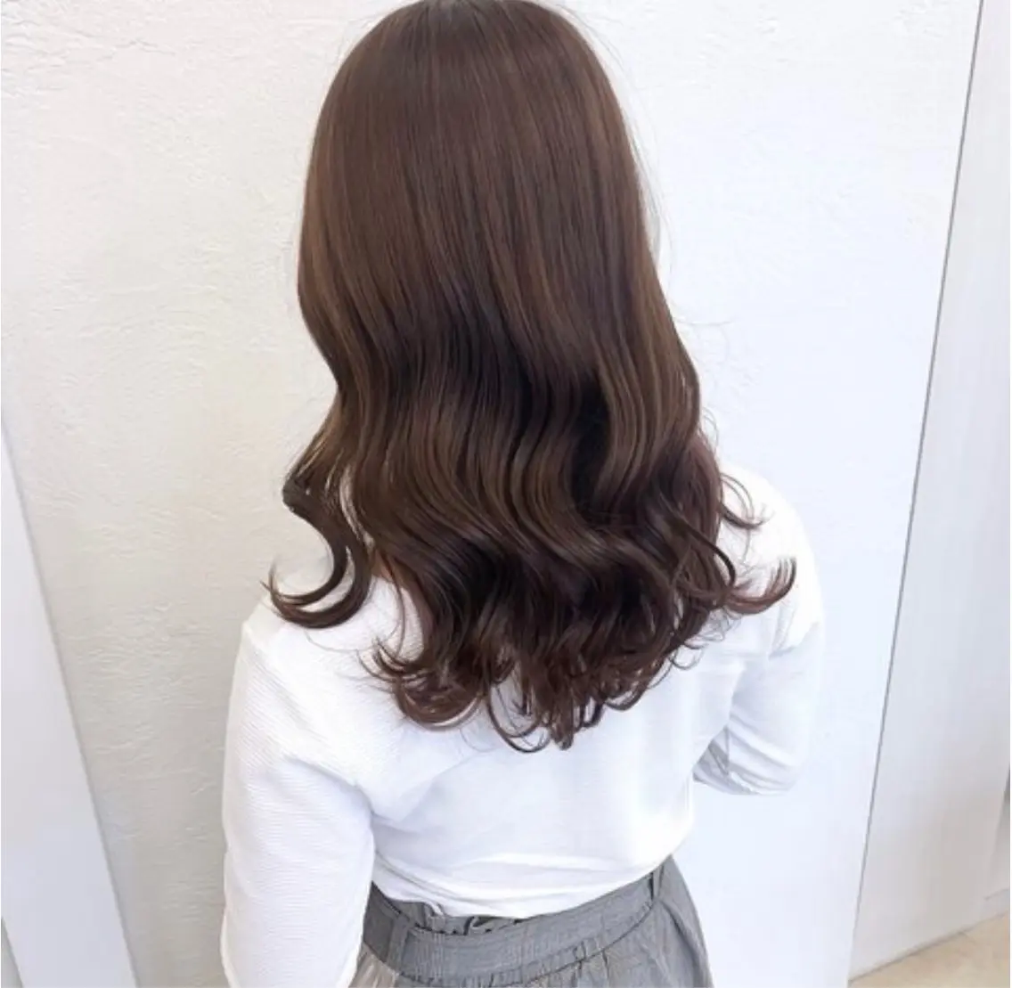セミロング 梶 久菜乃のヘアスタイル