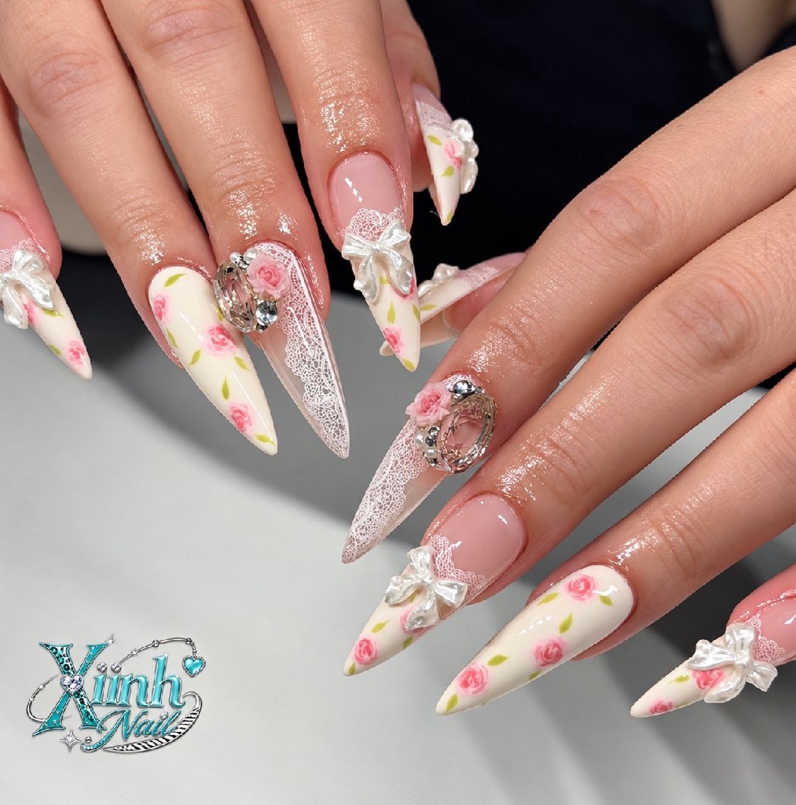 ネイル チークネイル 桜ネイル 長さ出し フットネイル ジェルネイル ハンドネイル XIINHNAIL 船橋店 馬詰ちゃんのネイルデザイン