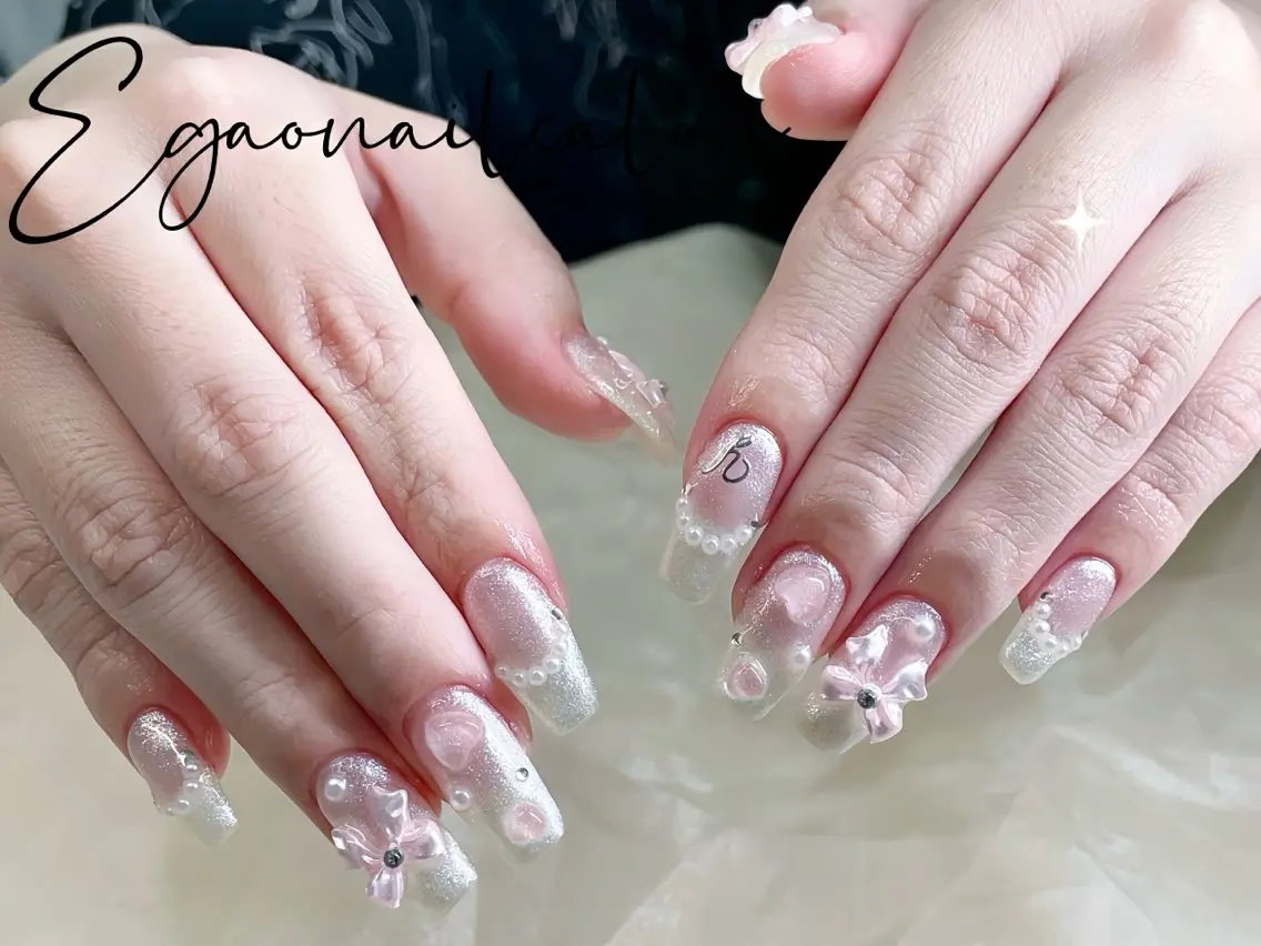 ネイル アートネイル フットネイル フレンチネイル ジェルネイル グラデーション ハンドネイル EGAO NAIL 錦糸町店のネイルデザイン
