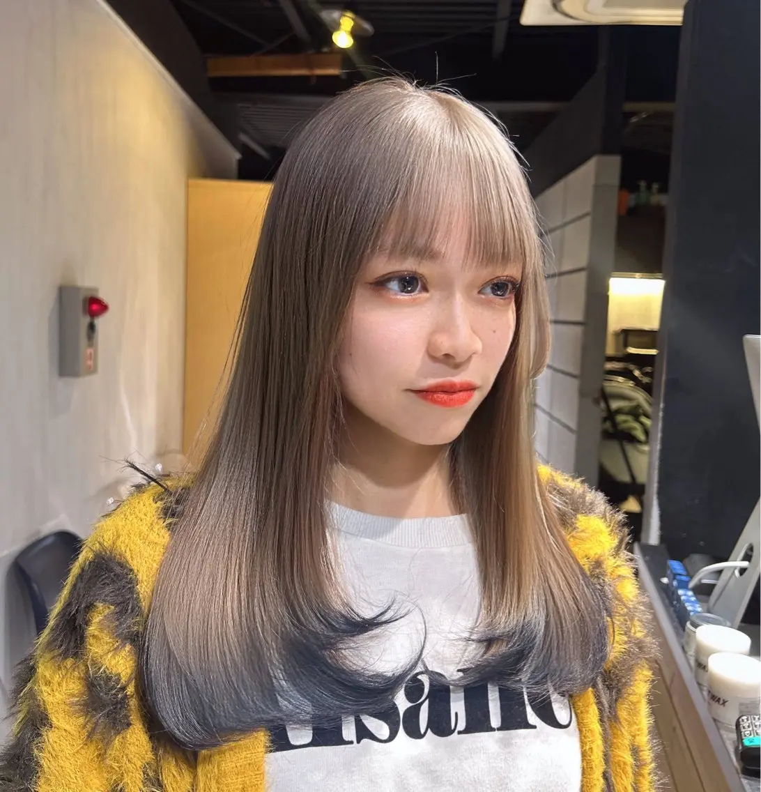 ロング ヘアカラー MEI🎀レイヤー 🎀韓国styleのヘアスタイル