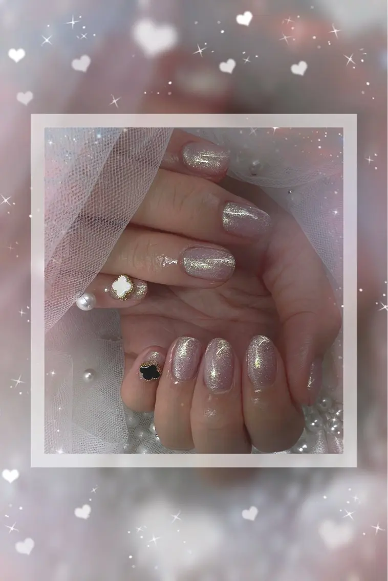 ネイル チークネイル フレンチネイル ガーリー グラデーション マグネットネイル ハンドネイル ハンドケア Chill Nailsalonのネイルデザイン
