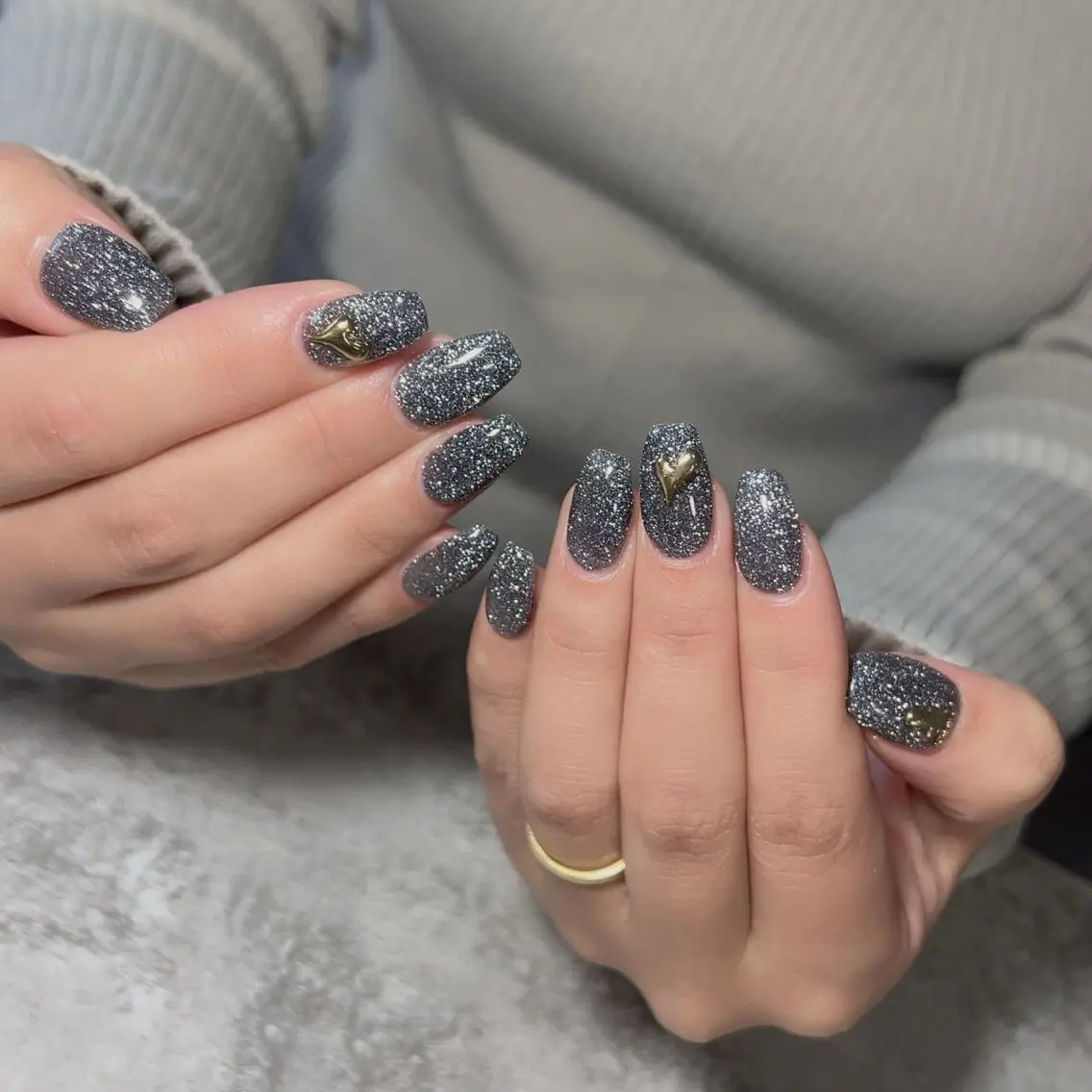 ネイル キラキラネイル ハンドネイル BabyYouMi nailのネイルデザイン