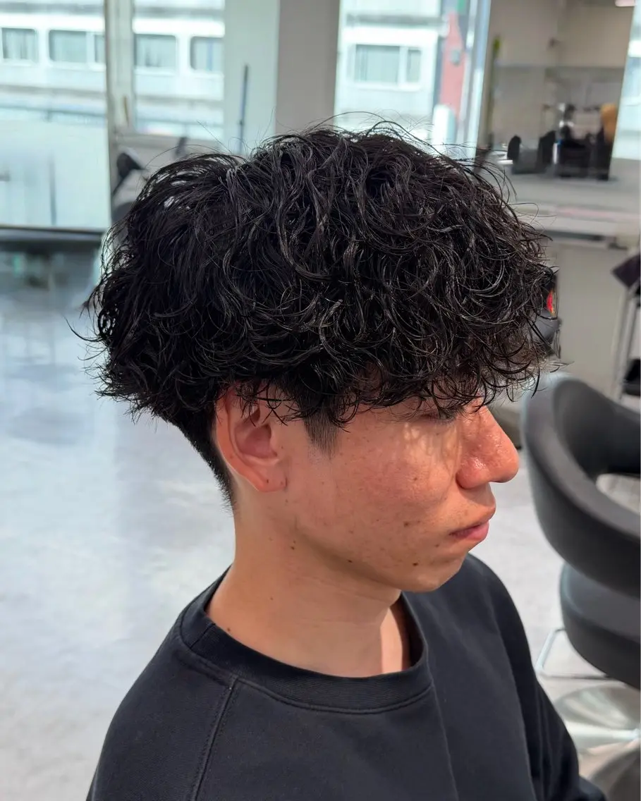 メンズ カット パーマ メンズ特化/ツイスパ /波巻き/大塩恭平のヘアスタイル