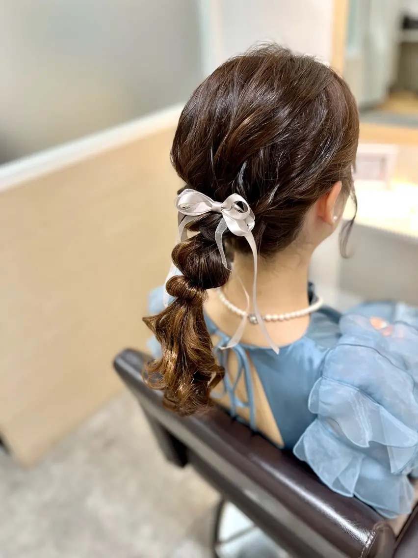 ヘアアレンジ 玉ねぎヘアー 似合わせヘアメイク 💐オダギリチアキのヘアスタイル