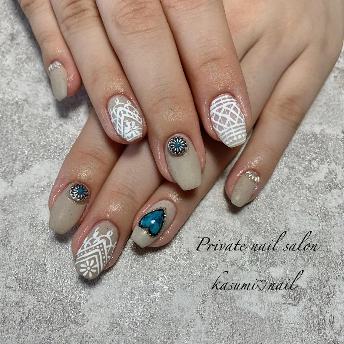 ネイル アートネイル フットネイル ジェルネイル マグネットネイル 大理石ネイル(マーブル) KASUMI♡ Nailのネイルデザイン