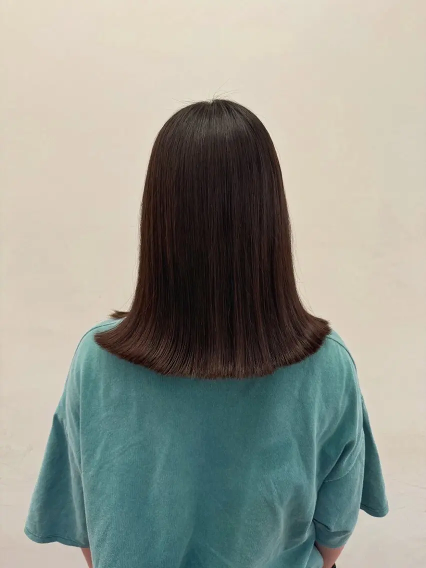 ミディアム ヘアカラー ホリグチ ルナのヘアスタイル