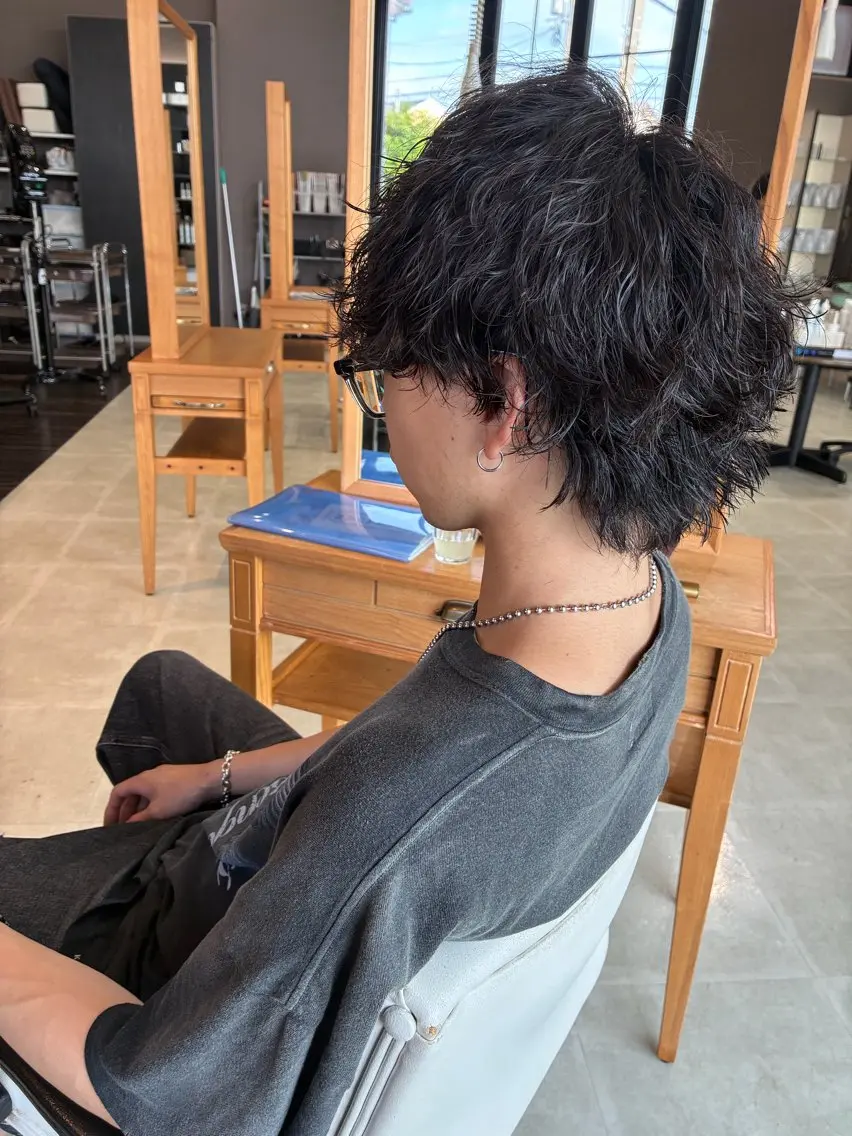 ショート パーマ メンズ メンズパーマ カット ヘッドスパ メンズ特化✨パーマス タイル大得意安田海斗のヘアスタイル