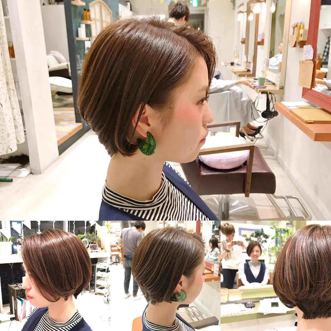 ショート カラー ショートボブ ボブ ショートヘア メンズ指名多数!! 田島史也のヘアスタイル