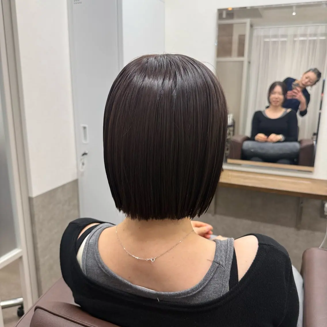 ショート カット ヘアカラー トリートメント 半個室 サロン🪽新宿3丁目のヘアスタイル