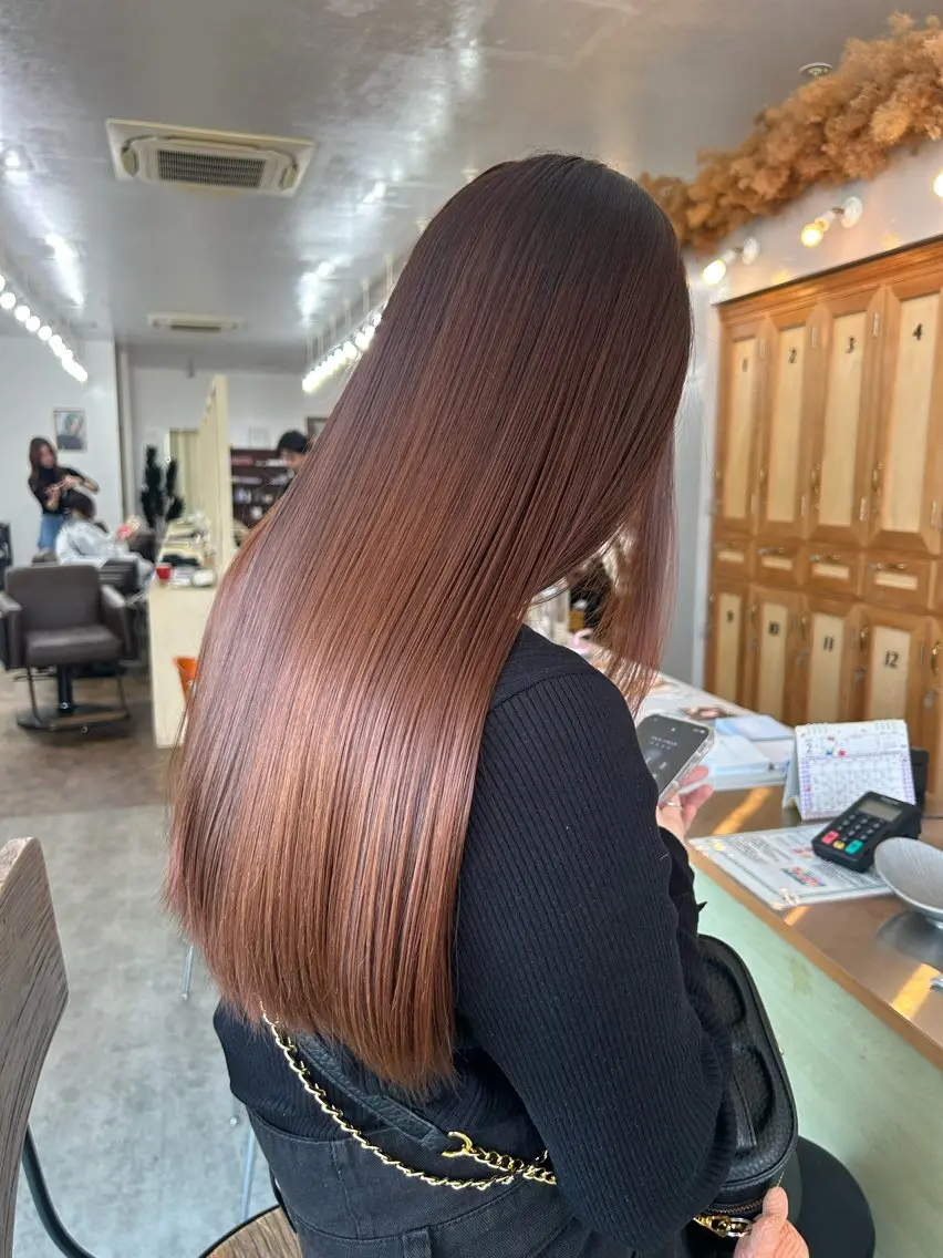 ロング ヘアカラー トリートメント YUIMARL SUZUKAのヘアスタイル