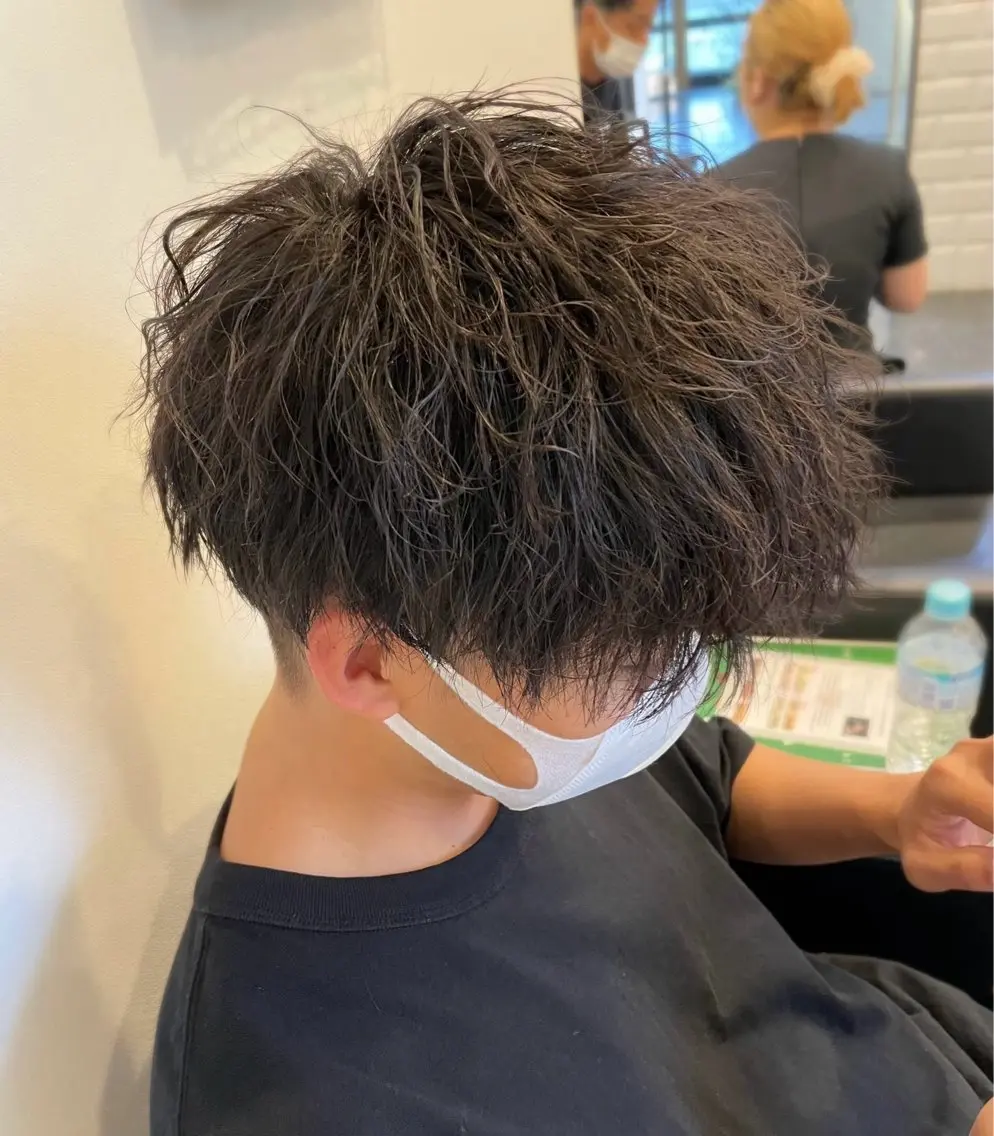【人気No1メニュー】💈メンズカット+ツイストスパイラルパーマの写真