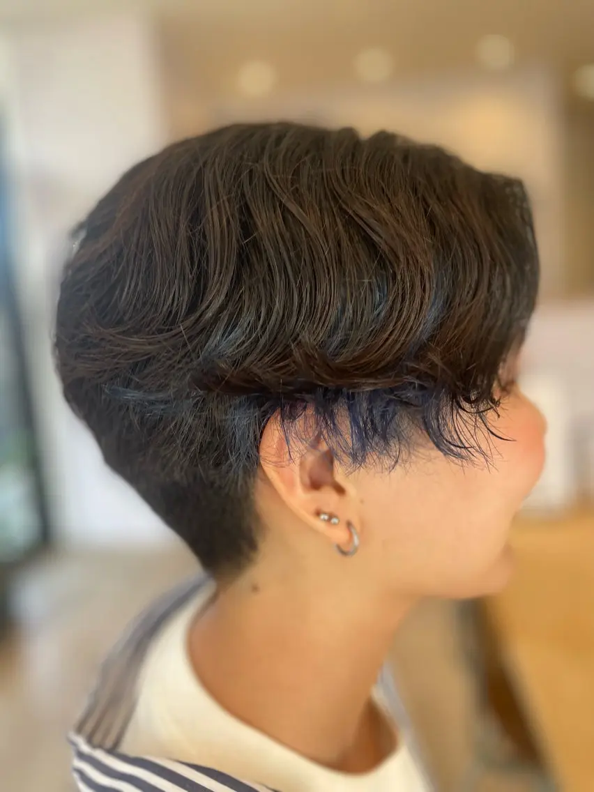 ショート パーマ ハンサムショート ショートヘア anuenue🌿 西村砂羽のヘアスタイル