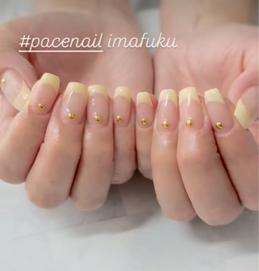 ネイル フレンチネイル ハンドネイル PACENAIL 今福のネイルデザイン