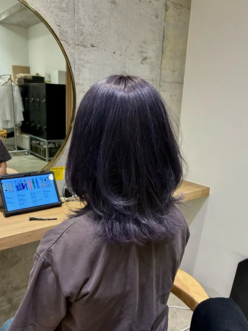 カラー グレージュ ラベンダーカラー ラベンダーグレージュ ラベンダーグレー garden 松浦颯吾のヘアスタイル