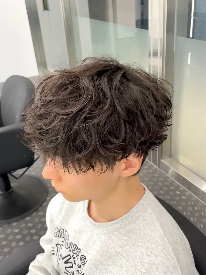 🫧ラフな質感へ🫧 カット➕シャドウパーマ➕ヘアセットの写真