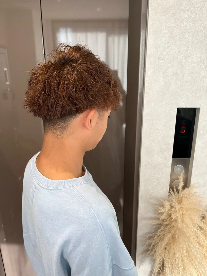 パーマ メンズ カット パーマ QUEなつみ 🕊🫧のヘアスタイル