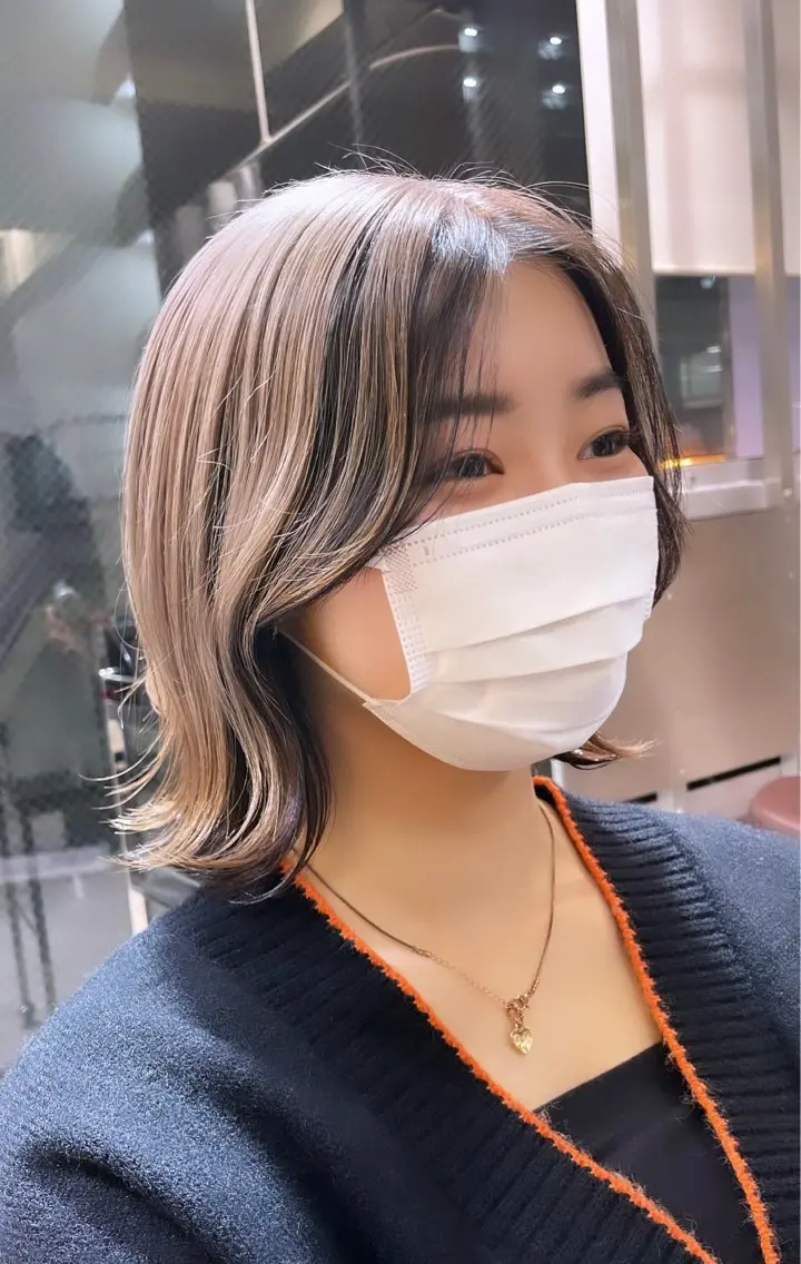 ミディアム カラー カット ヘアカラー トリートメント ✨似合わせ特化美容師 WILL上村 拳吾のヘアスタイル