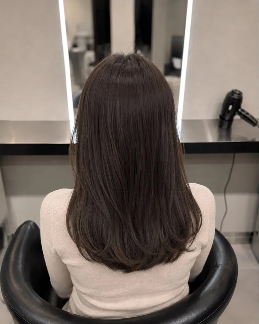 ミディアム カラー ブラウンカラー トリートメント 🌈ウルトワ水素 髪質改善naru🌈のヘアスタイル