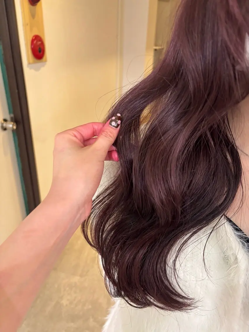 カラー レッドカラー ヘアカラー ボブ 暖色カラー /rinkaのヘアスタイル